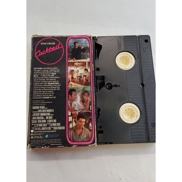 Vintage Cocktail VHS Movie Tape - Tom Cruise - Picture 3 of 4